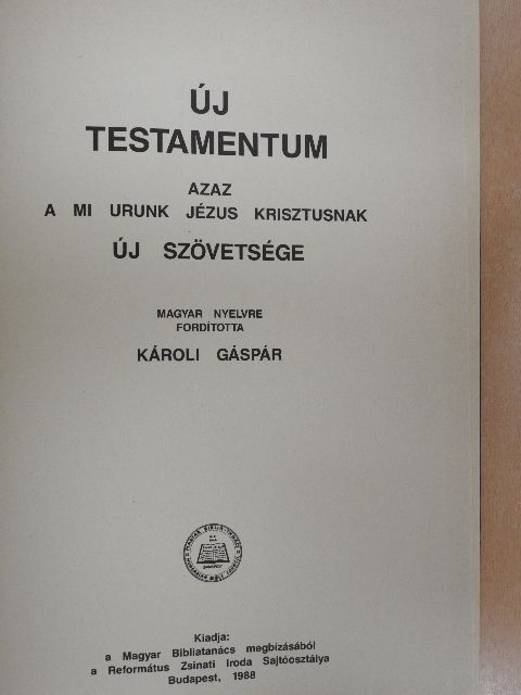 Új Testamentum [antikvár]