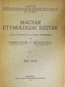 Gombocz Zoltán - Magyar etymologiai szótár IV. (töredék) [antikvár]
