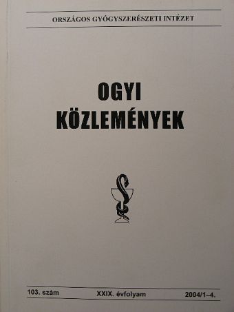 OGYI közlemények 2004/1-4. [antikvár]