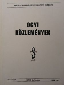 OGYI közlemények 2004/1-4. [antikvár]