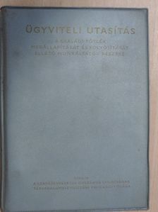 Ügyviteli utasítás a családi pótlék megállapítását és folyósítását ellátó munkáltatók részére [antikvár]