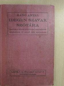 Idegen szavak szótára [antikvár]