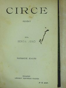 Benda Jenő - Circe [antikvár]