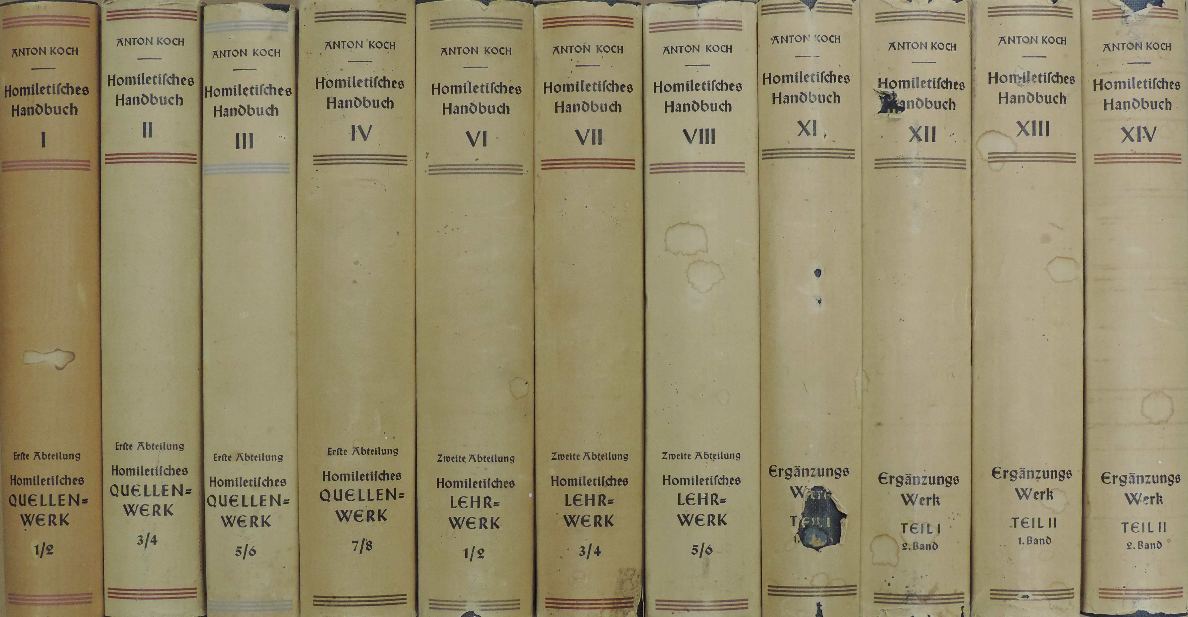 Anton Koch - Homiletisches Handbuch I-IV., VI-VIII., XI-XIV. [antikvár]
