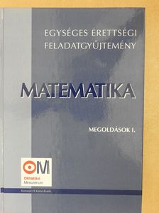 Hortobágyi István - Matematika megoldások I. (dedikált példány) [antikvár]