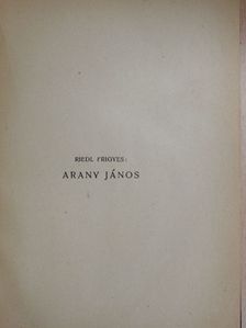 Riedl Frigyes - Arany János [antikvár]