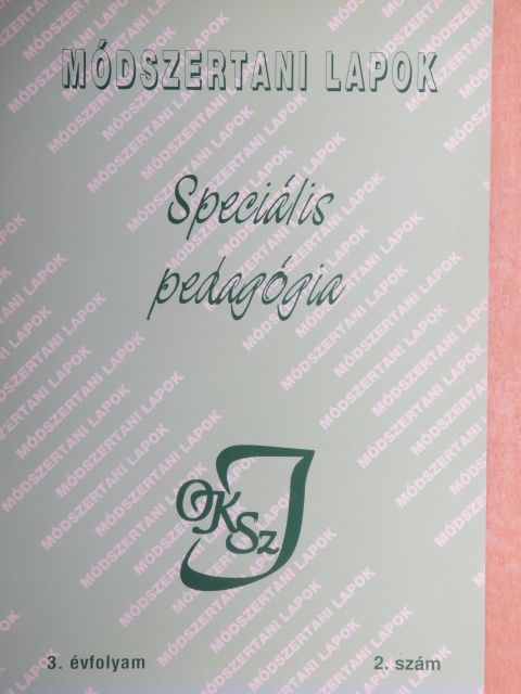 Bánhegyi Attila - Módszertani Lapok - Speciális pedagógia 1996. december [antikvár]