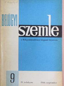 Adorján Gyula - Belügyi Szemle 1966. szeptember [antikvár]