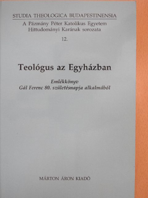 Boda László - Teológus az egyházban [antikvár]