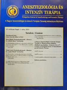 Babik Barna - Aneszteziológia és intenzív terápia 2013/1. [antikvár]