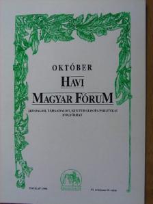 Aniszi Kálmán - Havi Magyar Fórum 1998. október [antikvár]