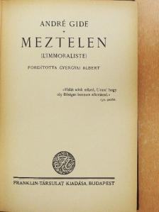 André Gide - Meztelen [antikvár]