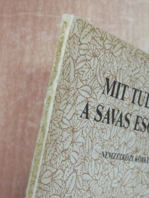 Mit tudunk a savas esőről? [antikvár]