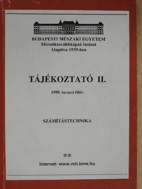 Pattantyus Á. Géza - Tájékoztató II. [antikvár]
