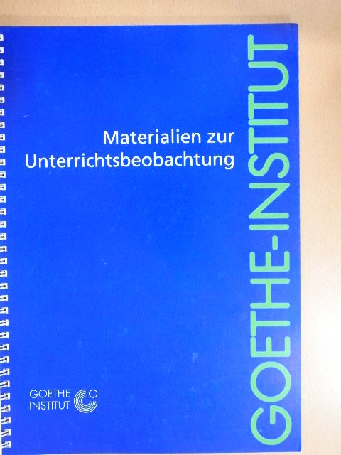 Materialien zur Unterrichtsbeobachtung [antikvár]