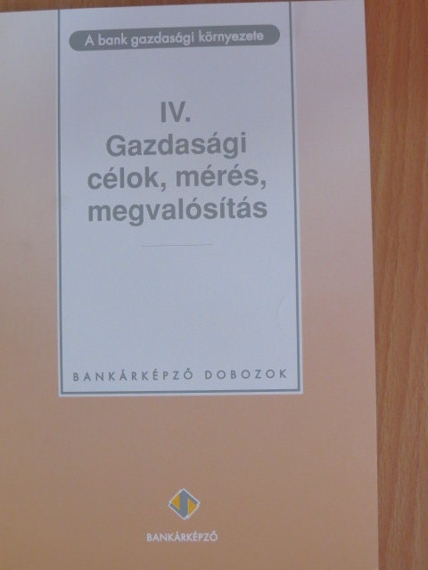 Dr. Király Júlia - A bank gazdasági környezete IV. (töredék) [antikvár]
