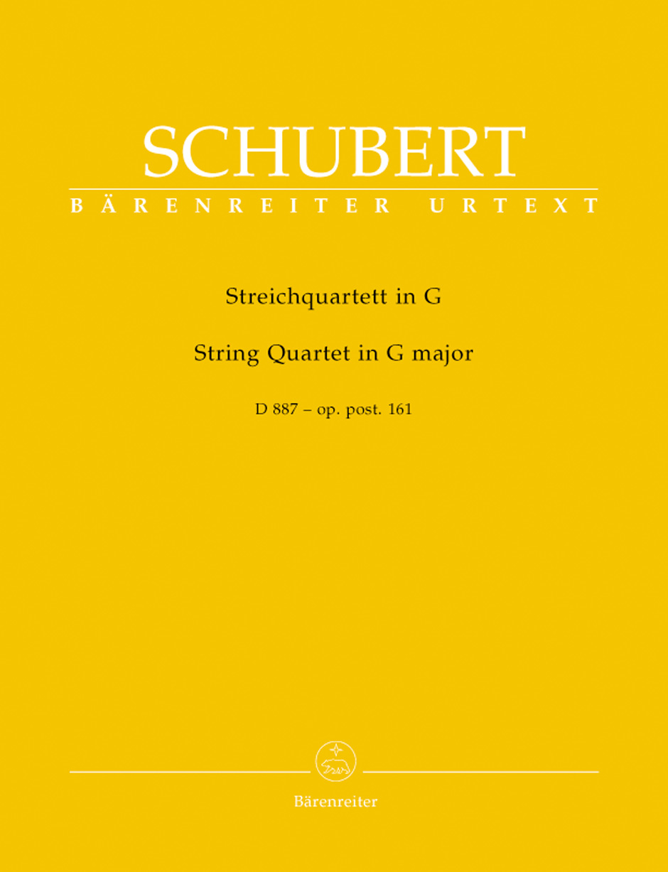 Franz Schubert - STREICHQUARTETT IN G D 887 - OP.POST.161 URTEXT (W.ADERHOLD), STIMMEN