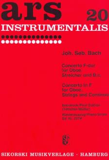 J. S. Bach - CONCERTO F-DUR FÜR OBOE, STREICHER UND B.C. KLAVIERAUSZUG, ERSTDRUCK (TÖTTCHER/MÜLLER)