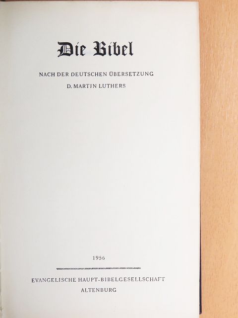 Die Bibel [antikvár]
