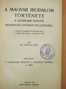 Dr. Pintér Jenő - A magyar irodalom története I. [antikvár]