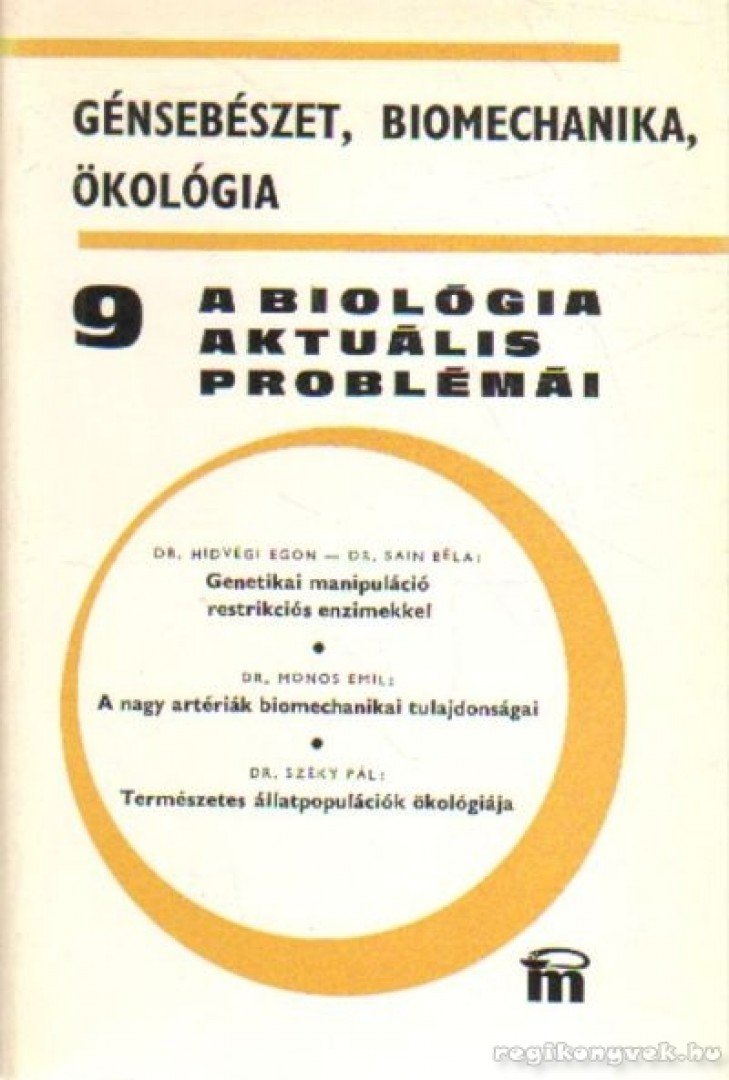 DR. CSABA GYÖRGY - A biológia aktuális problémái 1977/9 [antikvár]