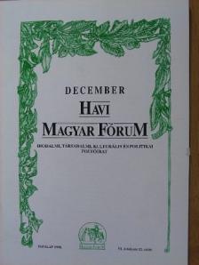 Ady Endre - Havi Magyar Fórum 1998. december [antikvár]
