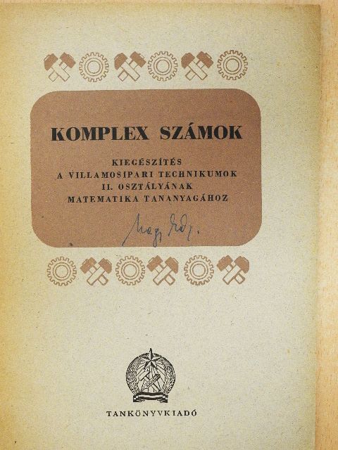 Rapcsák András - Komplex számok [antikvár]