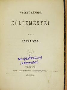 Vecsey Sándor - Vecsey Sándor költeményei [antikvár]