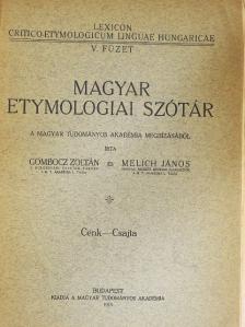 Gombocz Zoltán - Magyar etymologiai szótár V. (töredék) [antikvár]