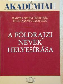 Fábián Pál - A földrajzi nevek helyesírása [antikvár]