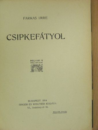 Farkas Imre - Csipkefátyol [antikvár]