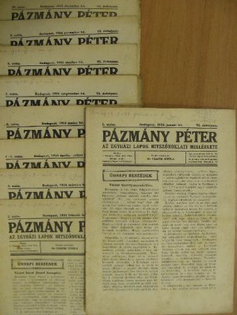 Pázmány Péter 1924. január-december [antikvár]