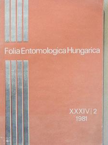 Fazekas I. - Folia Entomologica Hungarica 2/1981. [antikvár]