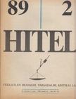 Bíró Zoltán, Csoóri Sándor - Hitel 89/2 [antikvár]