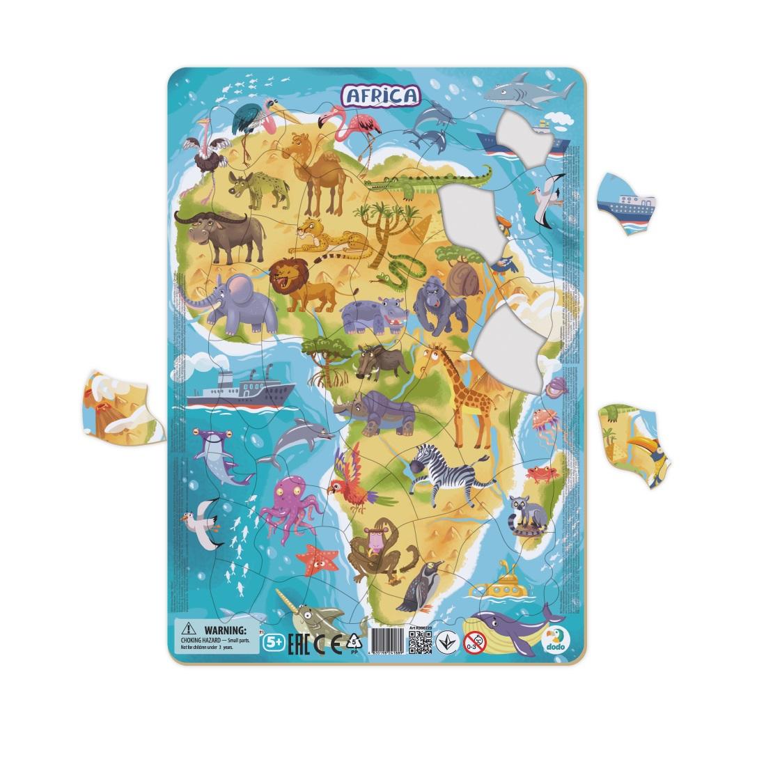 DODO - DODO KERETES PUZZLE AFRIKA 53 DB 5+