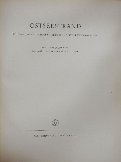 Jürgen Lenz - Ostseestrand [antikvár]