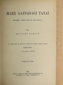 Kautsky Károly - Marx gazdasági tanai [antikvár]