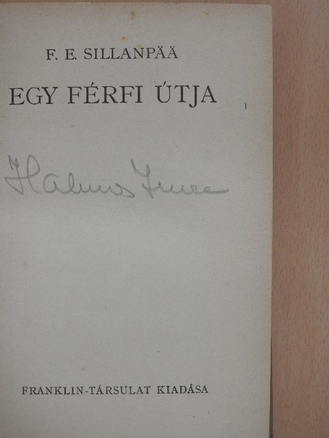 F. E. Sillanpaa - Egy férfi útja [antikvár]