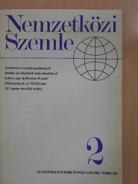 Dragomir Vojnic - Nemzetközi Szemle 1985. február [antikvár]