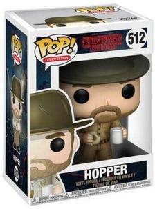 FU14425-PX-1VA - Funko POP! Stranger Things - Hopper w/ Donut figura #512 [szépséghibás]