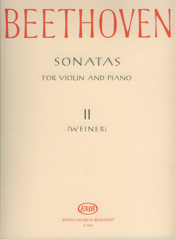 BEETHOVEN - SONATAS FOR VIOLIN AND PIANO II (WEINER)