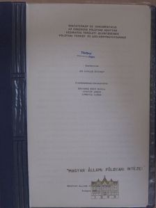 Mintatérkép és dokumentáció az Országos Földtani Adattár Kéziratos Területi Jelentéseinek Földatni Térkép- és szelvénymutatójához [antikvár]