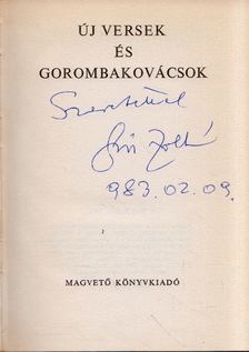 SOÓS ZOLTÁN - Új versek és gorombakovácsok (dedikált, aláírt) [antikvár]