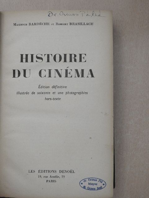 Maurice Bardéche - Histoire du cinéma [antikvár]