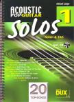 ACOUSTIC POP GUITAR SOLOS 1 NOTEN & TAB, 20 TOP SONGS INCL. CD (M.LANGER)