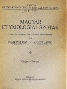 Gombocz Zoltán - Magyar etymologiai szótár VI. (töredék) [antikvár]