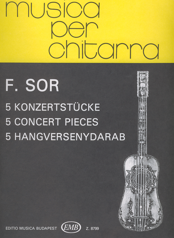 SOR,FERDINÁND - 5 HANGVERSENYDARAB GITÁRRA