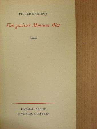 Pierre Daninos - Ein gewisser Monsieur Blot [antikvár]