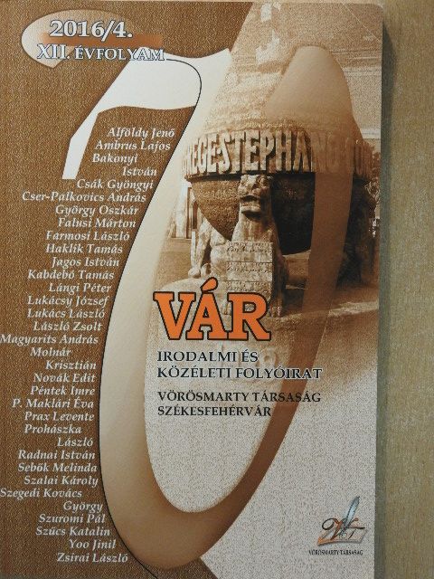 Alföldi Jenő - Vár 2016/4 [antikvár]