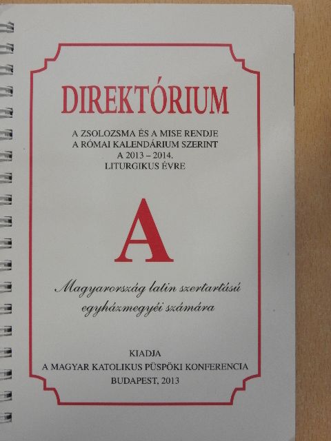 Direktórium A [antikvár]